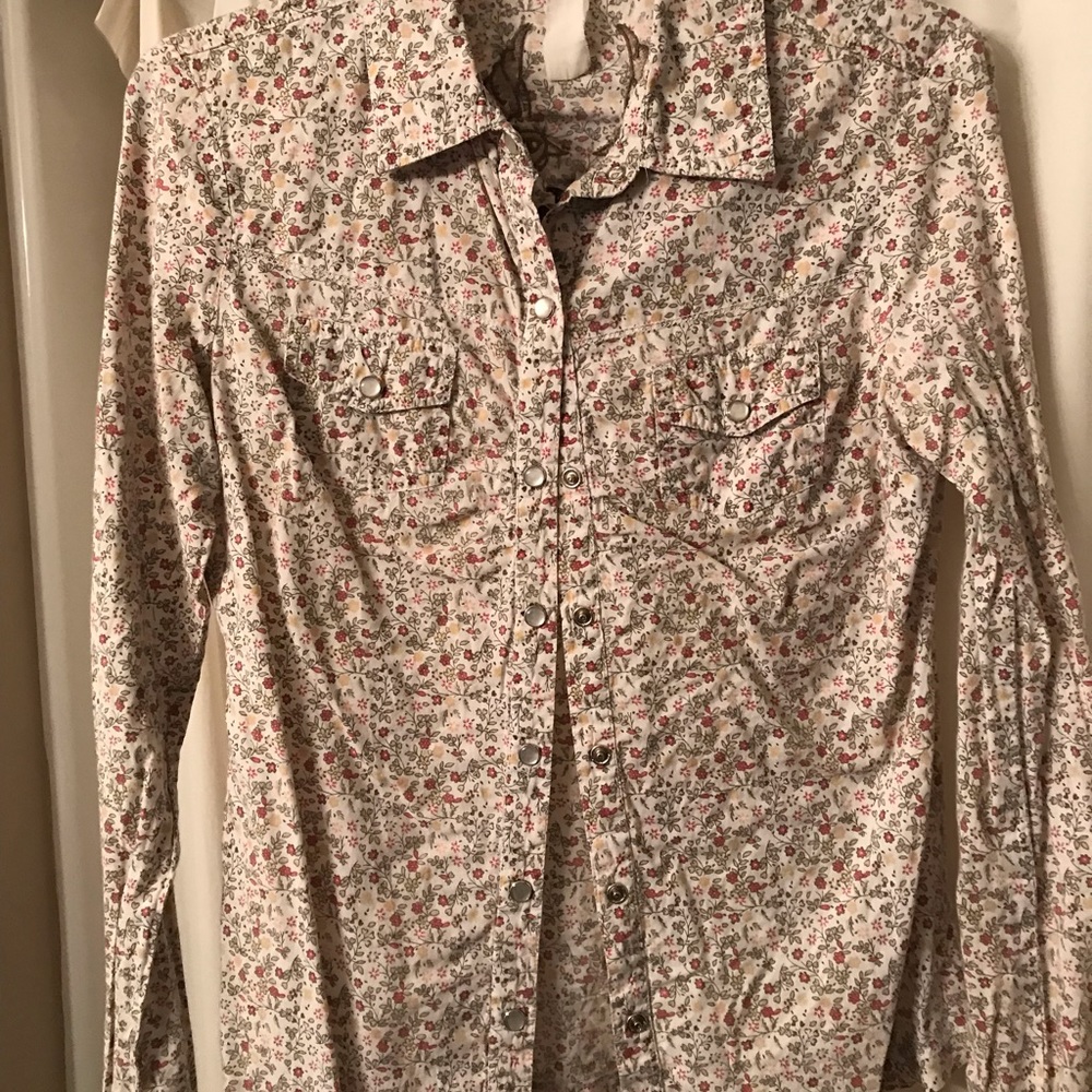 Billabong women’s button down floral print Small
